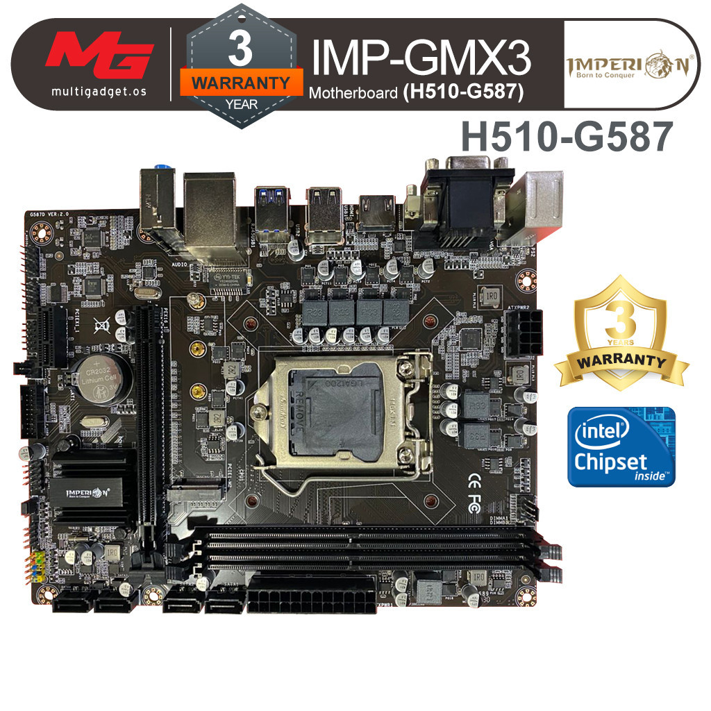 Imperion H510-G587 IMP-GMX3 Motherboard The Grand Commander | Shopee ...