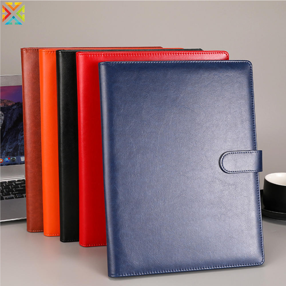 A4 Leather Padfolio File Folder Clipboard Document Holder Business ...