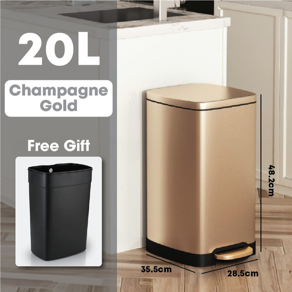 Dustbin Kitchen Tong sampah besar dustbin 30L 50L large size Garbage ...