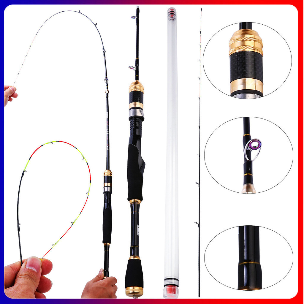 Malaysia High Sensitivity Soft Rod 1.2m Raft Fishing Rod 2 Sections ...
