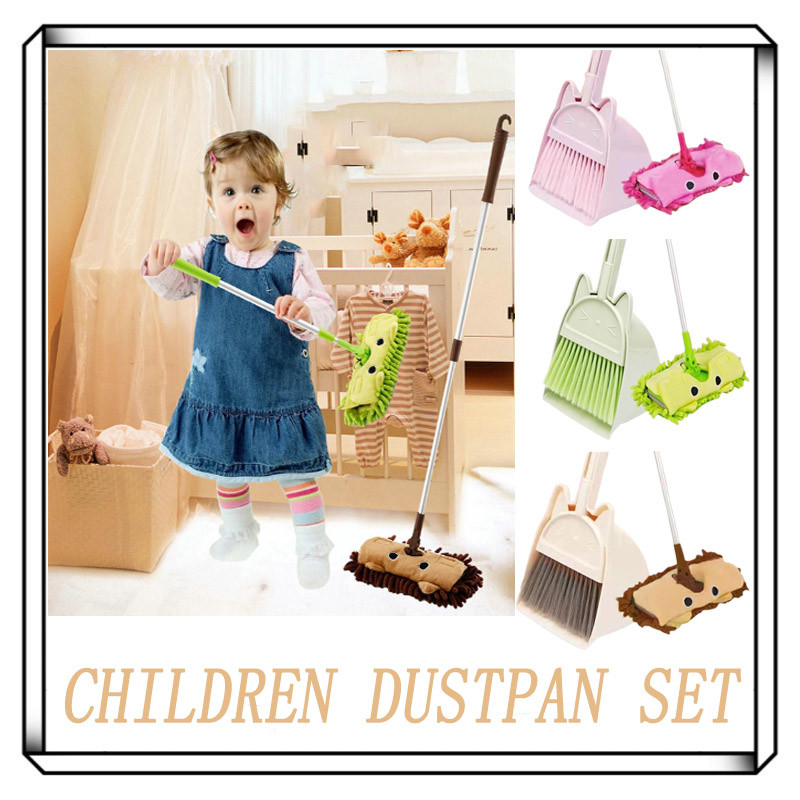 Children Dustpan Set Expadable Floor Cleaning Tools Small Broom Dustpan ...