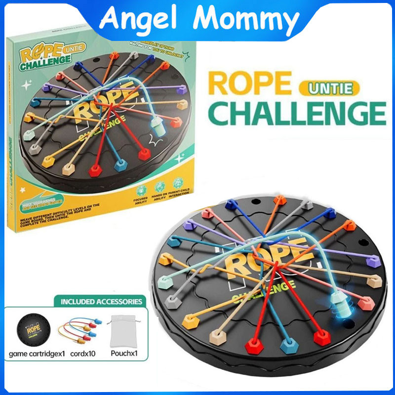 Rope Knots Challenge Game Board Game Puzzle Toy Logic Training IQ Game ...
