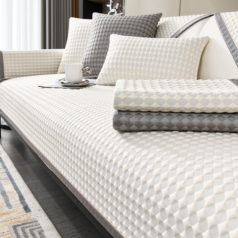 Printed Ice Silk Sofa Cover (Design 2)
