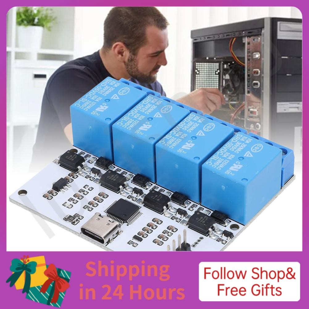 Iuxishop 4 Channel USB to 340 Module Type C Interface Serial Control ...