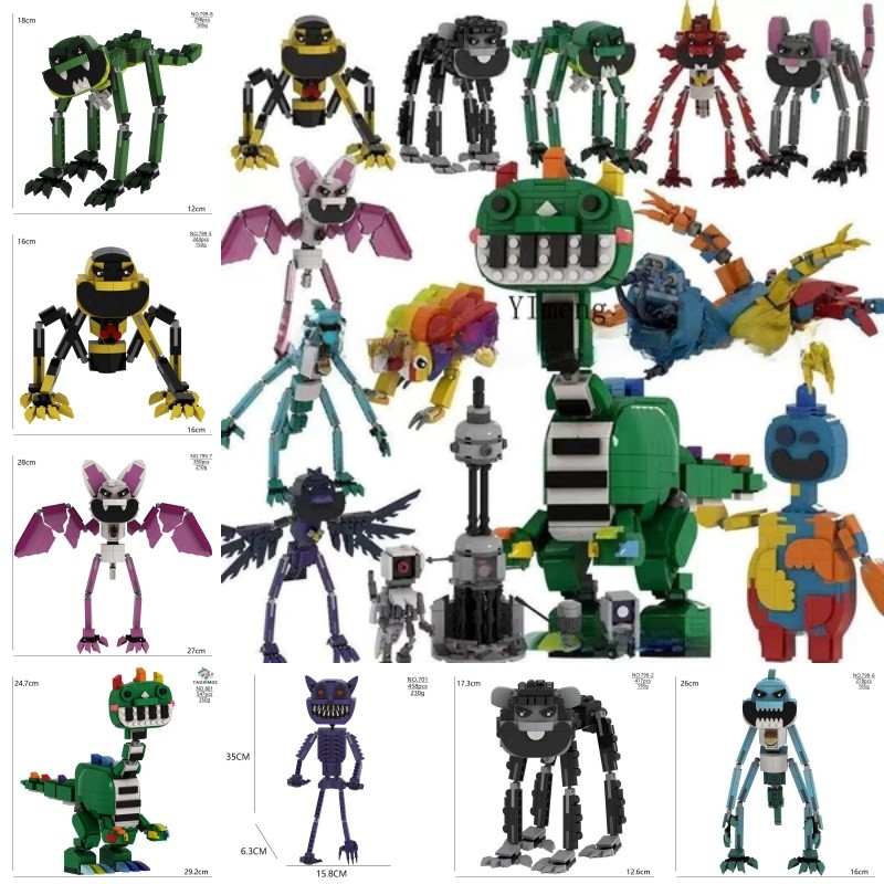 Poppy's Game Time Blocks,3D Mini Building Block Cute Character Model ...