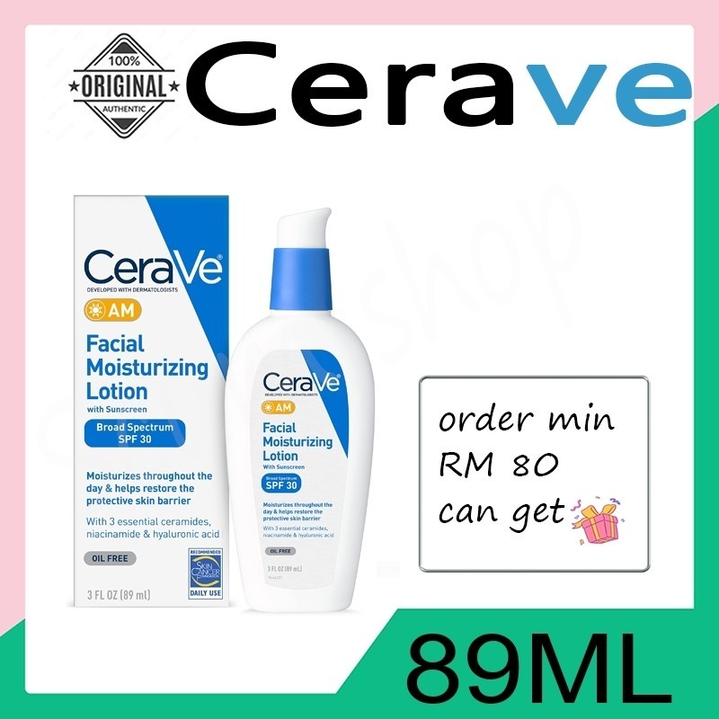 CeraVe AM Facial Moisturizing Lotion SPF 30 [UNK] Oil-Free Face ...