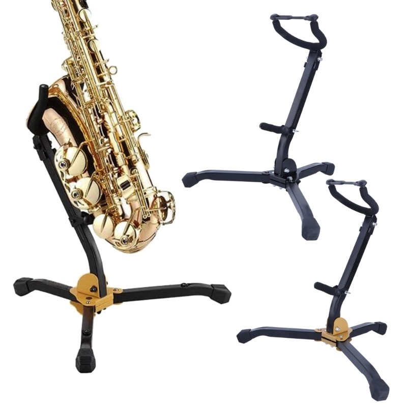 Kellnny Portable Metal Tripod Base Saxophone Holder Rack Stand Adjusted ...