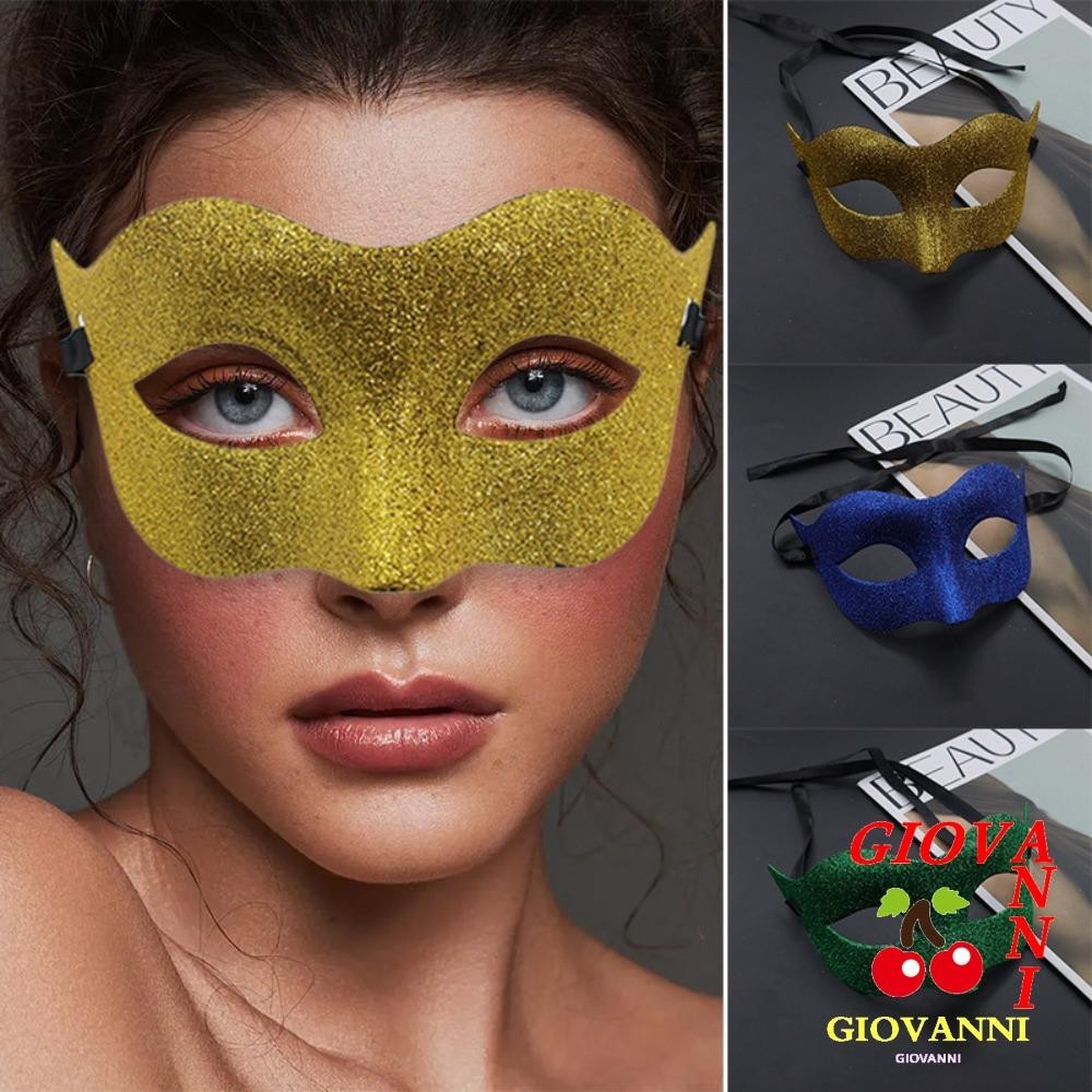 GIOVANNI Glitter Mask, Cosplay Props Party Supplies Half Face ...