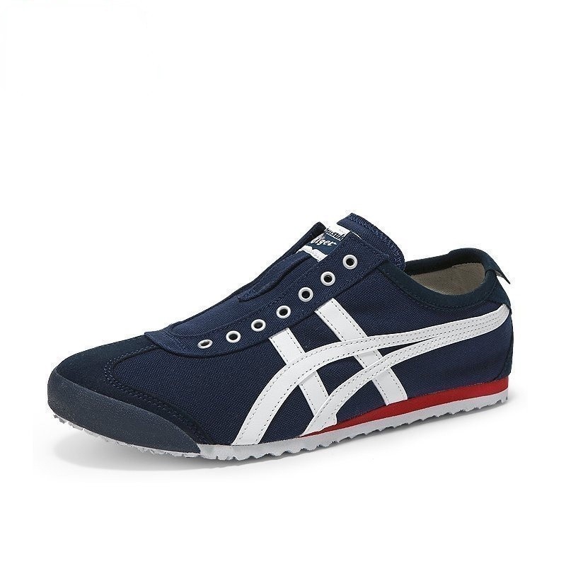 Onitsuka Tiger Mexico 66 men and women casual shoes dark blue and white ...