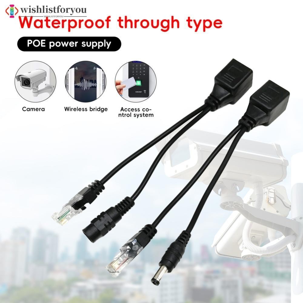 Wishlistforyou POE Cable Passive Power Over Ethernet Adapter Cable POE ...