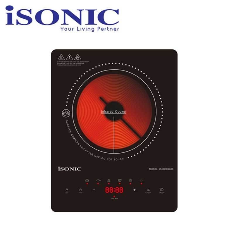 ISONIC CERAMIC COOKER INFRARED COOKER INDUCTION COOKER IS-DCC2800 ...