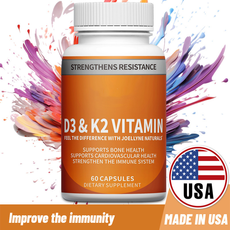 Vitamin D3 K2 Supplement Strong Bones Teeth Cardiovascular Health