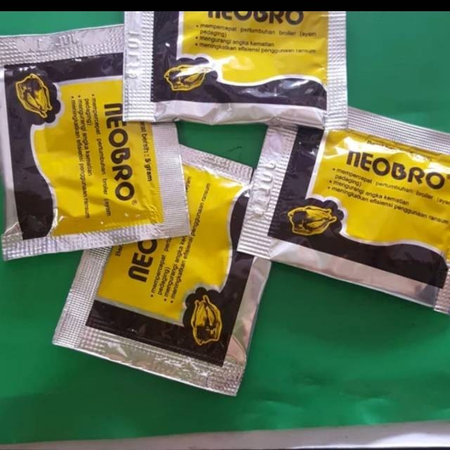 Neobro Sachet @ 5 Gram Multivitamin Poultry Fattening Broiler Growth ...