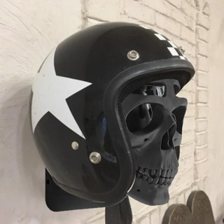 Motorcycle Hard Hat Rack 3D Skull Design Wall Rack for Hard Hat ...