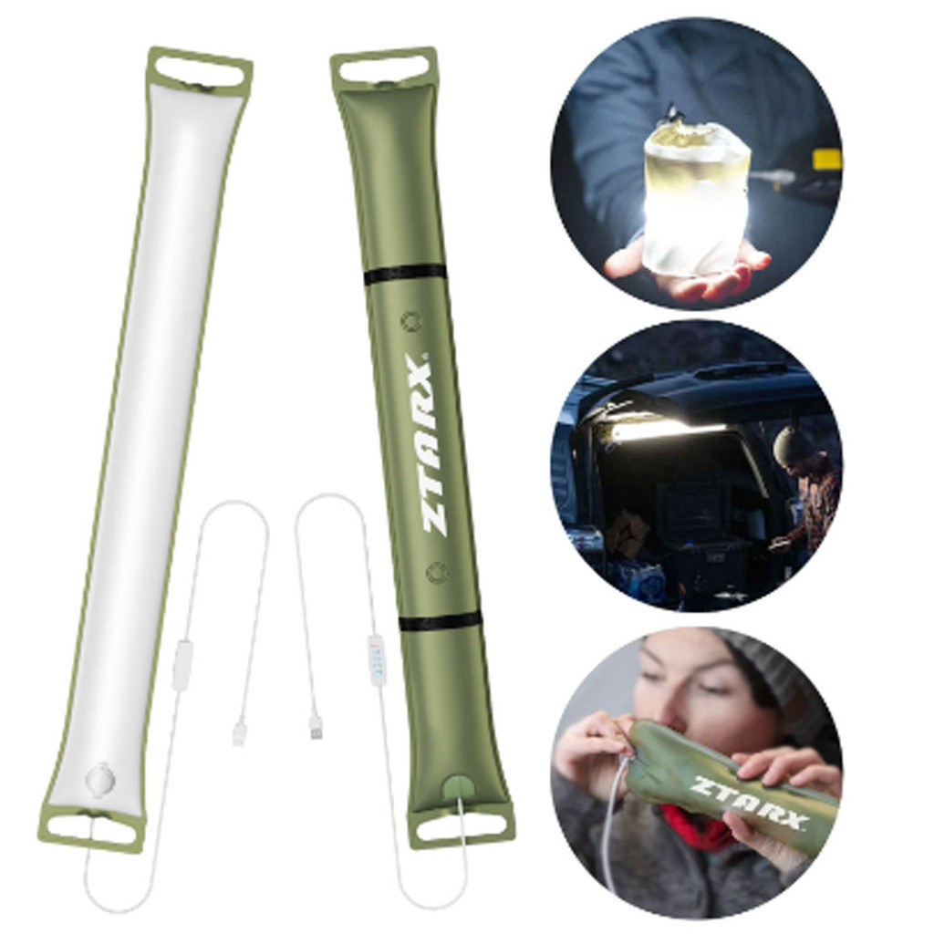 Ztarx Solar LED Tube Light Built-in Battery Inflatable IP66 Waterproof ...