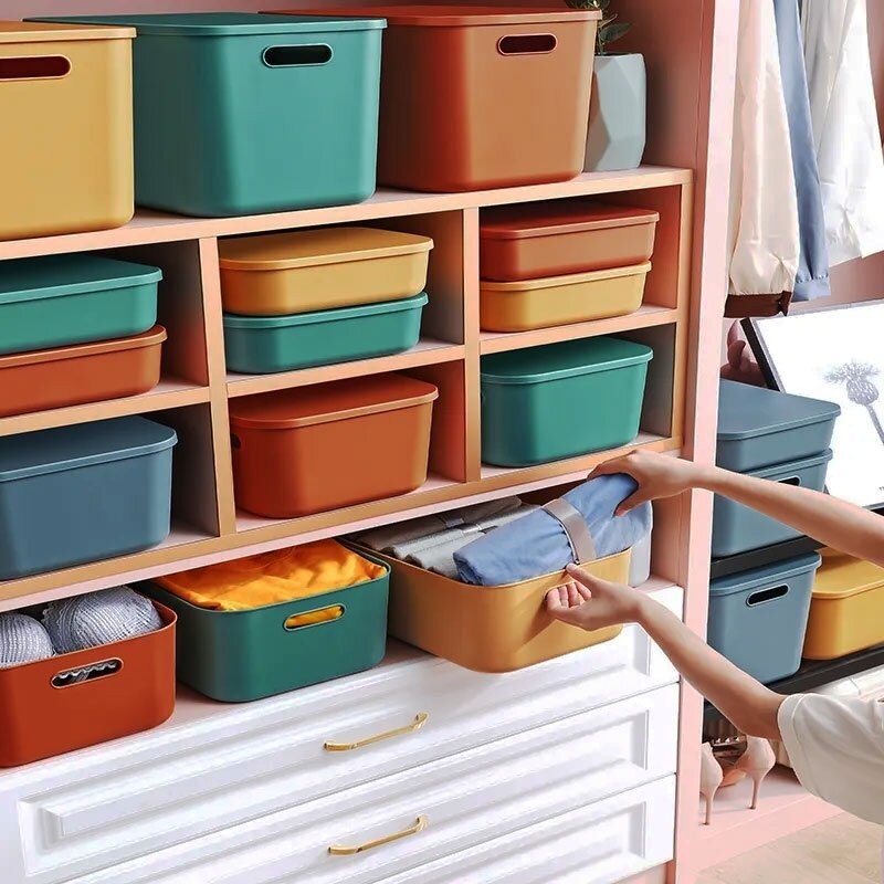 Heavy Duty Stackable Ikea Muji Style Storage Container Box Kids Toy ...