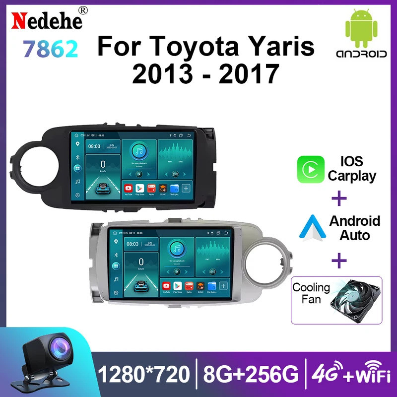 Couvercle De Rétroviseur Extérieur Pour Toyota Yaris 2012-2019 – Capuchon De Protection Latérale