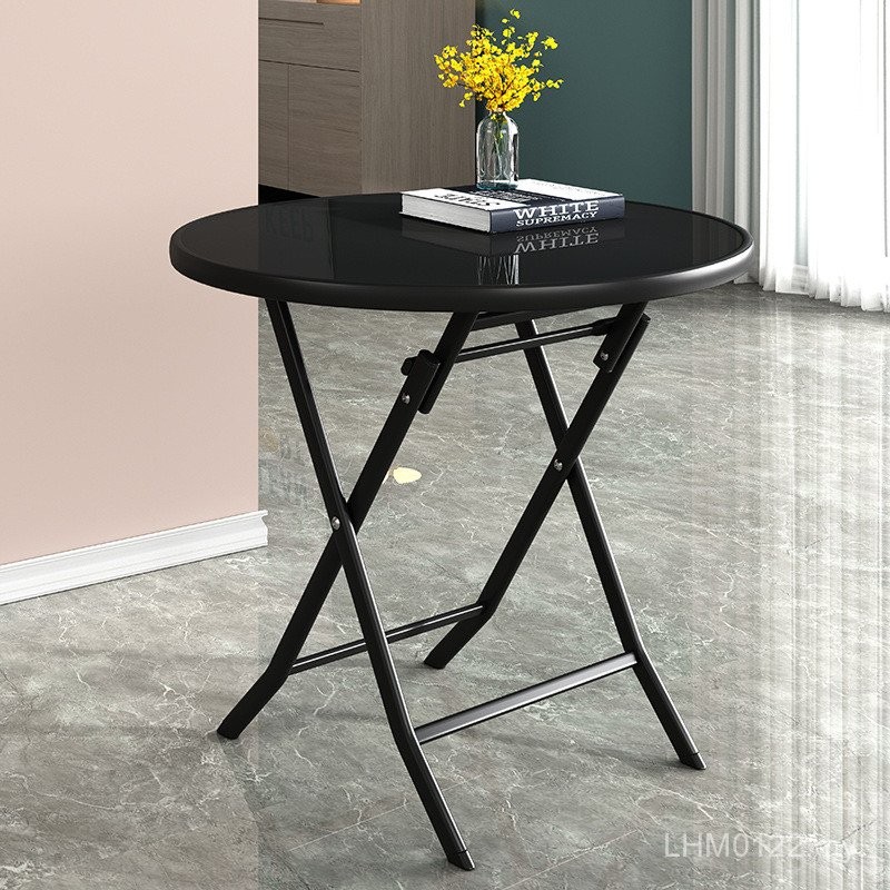 Household Open-air Dining Table Small Round Table Rental Room Portable ...