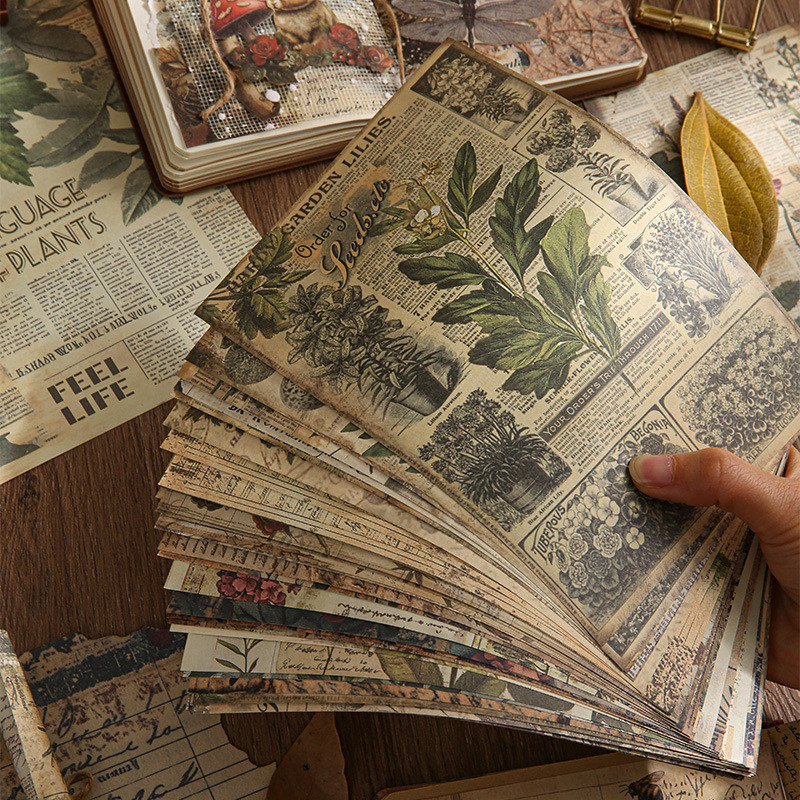 30 pcs Vintage Scrapbook Supplies Pack for Junk Journal Bullet Journals ...