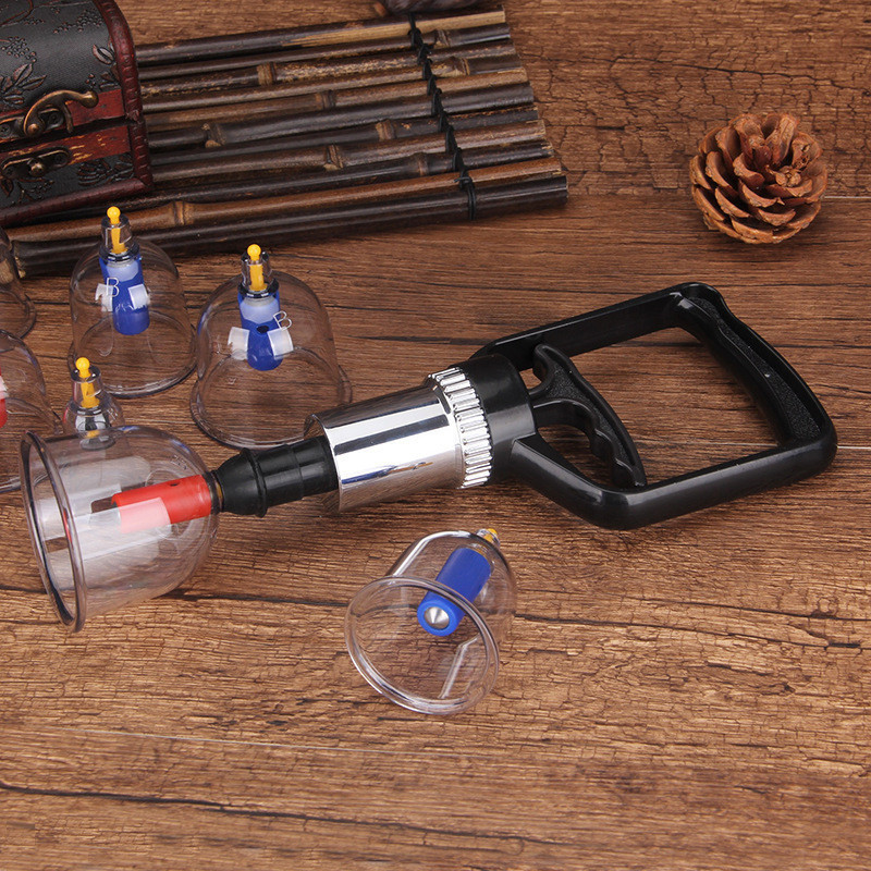 1PC Bekam Pump Vacuum Cupping Gun Air Large Health Therapy Care Manual ...