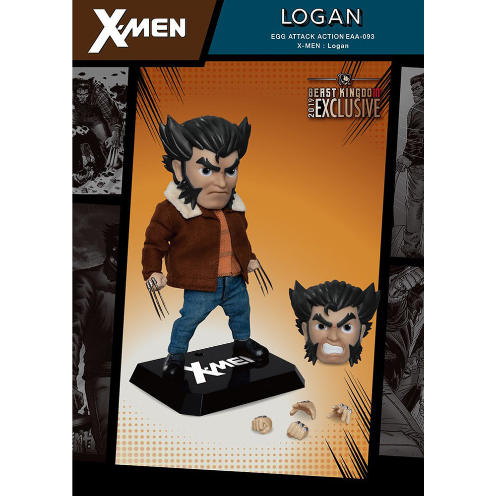 Beast Kingdom EAA-093 Marvel X-Men: Logan Wolverine Egg Attack Action ...