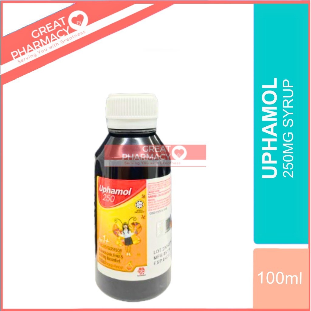 UPHAMOL 250MG ORANGE SUSPENSION 100ML (NO BOX) | Shopee Malaysia