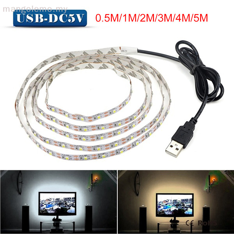 [MANGO] 5V TV LED Backlight USB LED Strip Light Decor Lamp Tape TV ...