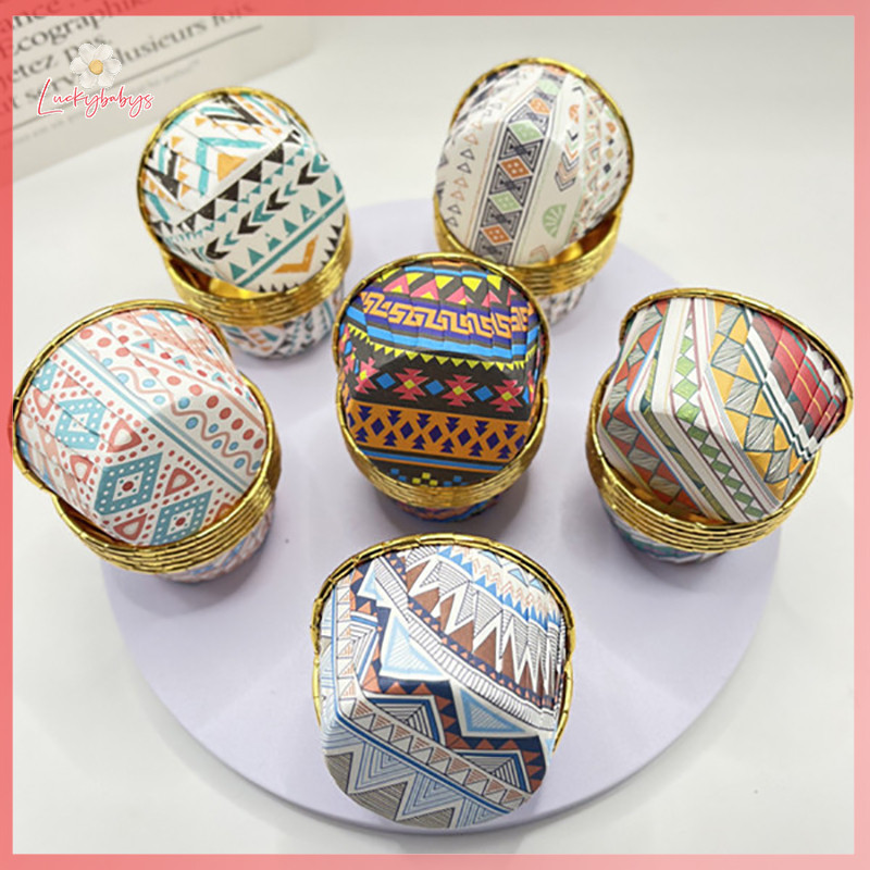Luckybabys> 50Pcs Muslim Panettone Cupcake Paper Cup Eid Mubarak ...