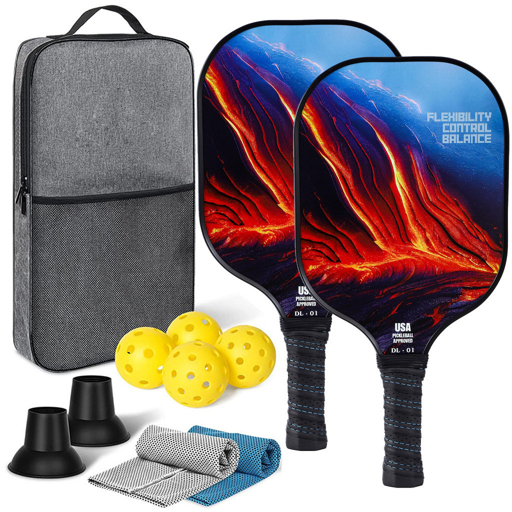 Fiberglass Pickleball Racket Badminton USAPA Certified PP Honeycomb ...