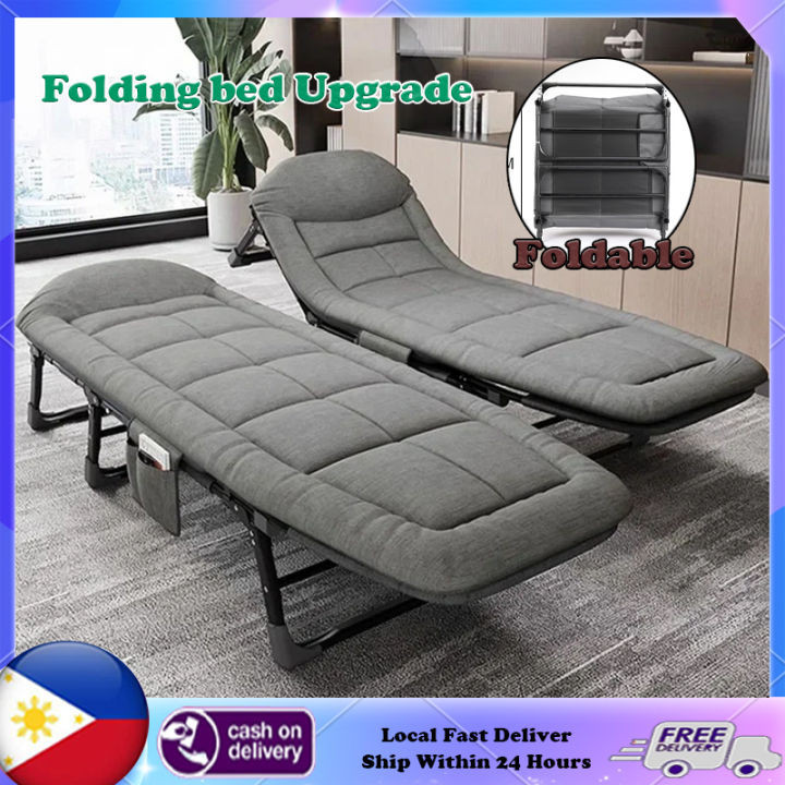 Upgraded Reclining Chair Single Folding Chair Folding Bed on 300KG load ...