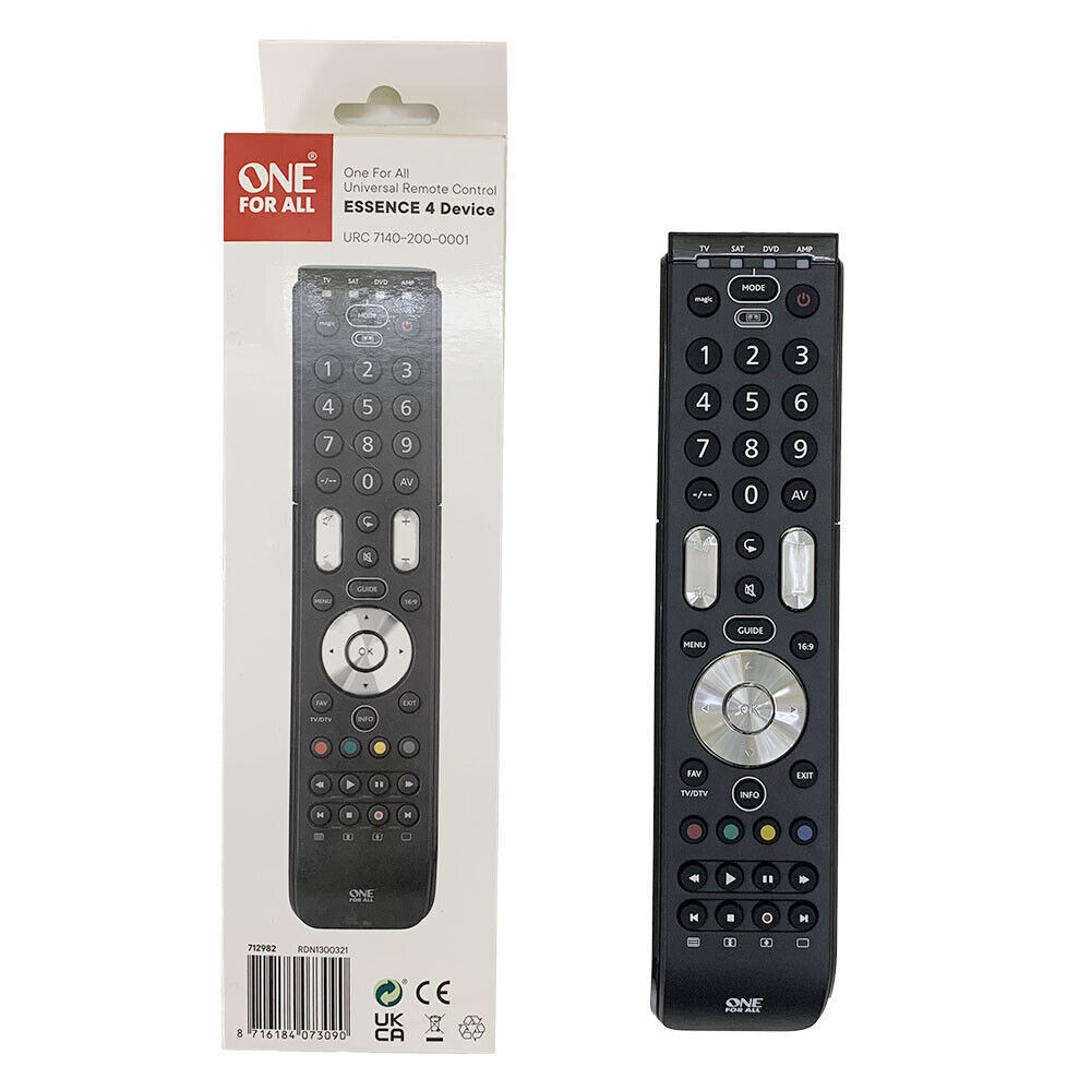 New Original One For All Universal Remote Control 4 Device URC 7140200