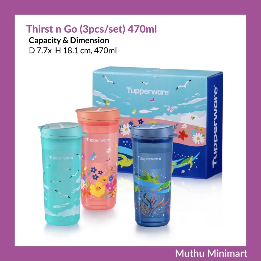 Original Tupperware | Thirst n Go Water Bottle Water Container Drink ...