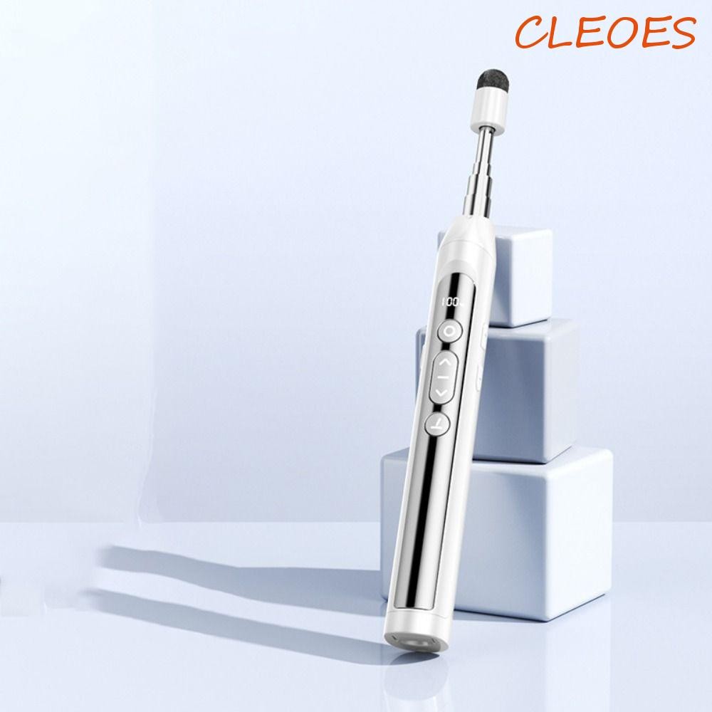 CLEOES Telescopic Remote Whiteboard Pen, 2-in-1 Battery Level Display ...