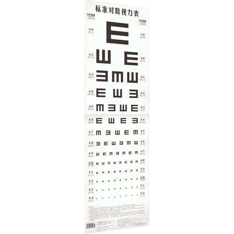 Eye chart [Xinhua Wenxuan] Standard Logarithmic Vision chart Facial ...