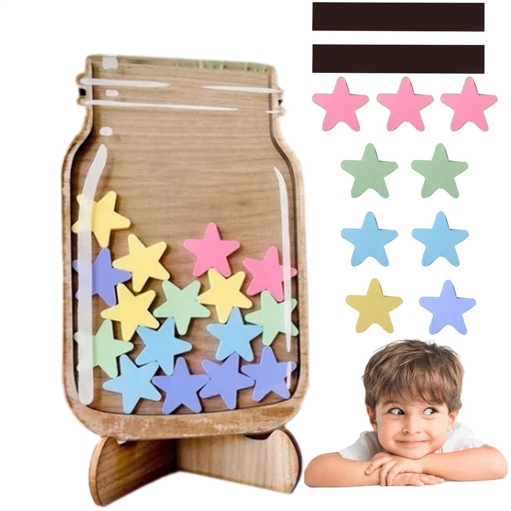 Reward Jar Star Magnetic Reward Jar Management Classroom Tools Portable ...