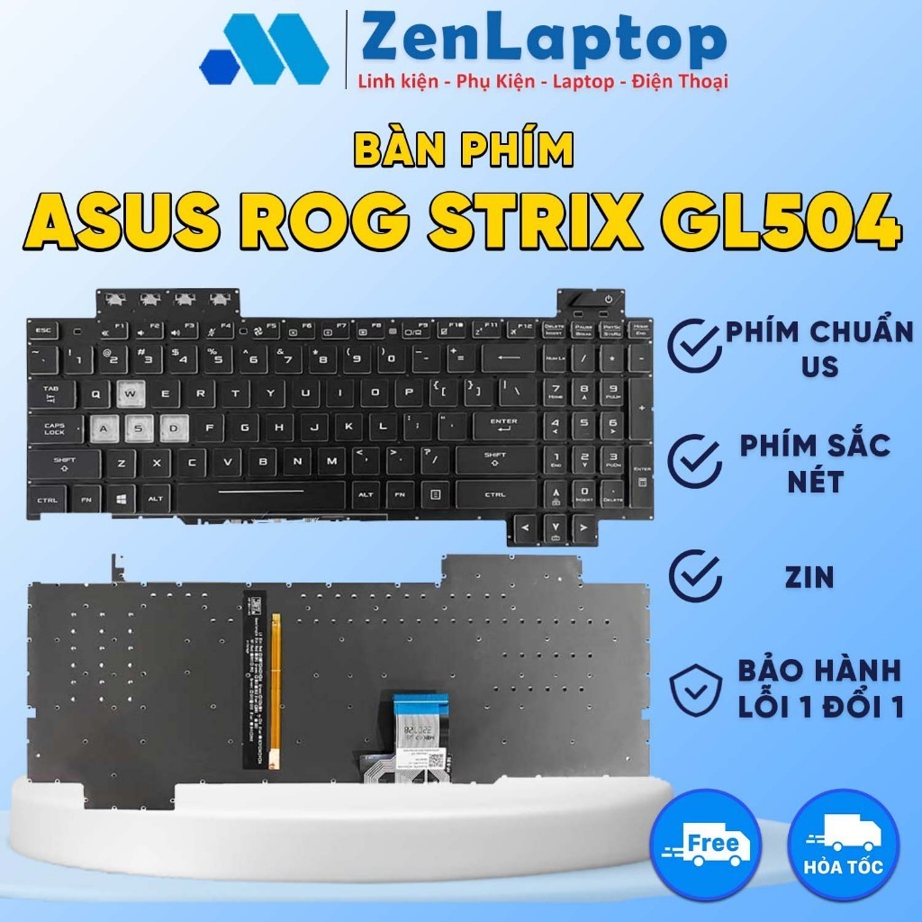 Asus ROG Strix GL504 GL504G GL504GM GL504V GL504GS GL504GV Keyboard ...