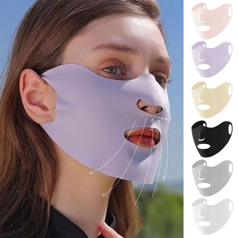 Women Men Sunscreen Mask Outdoor Sports Cycling Breathable Washable 