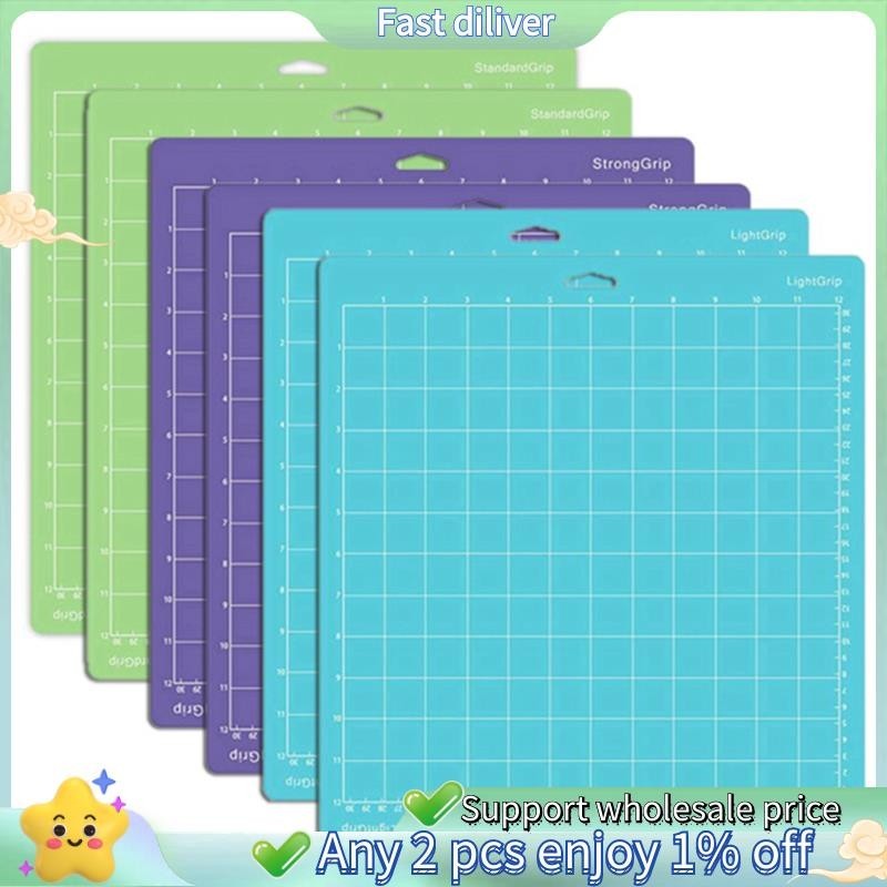 AOOIIN 12 x 12 inch LightGrip Snijmat voor Cricut Explore One/Air/Air 2/3/4/ Maker/Maker 3/Maker 4 Zelfklevende Antislip Snijmatten Vervanging Accessoires voor Cricut, 3 Pack