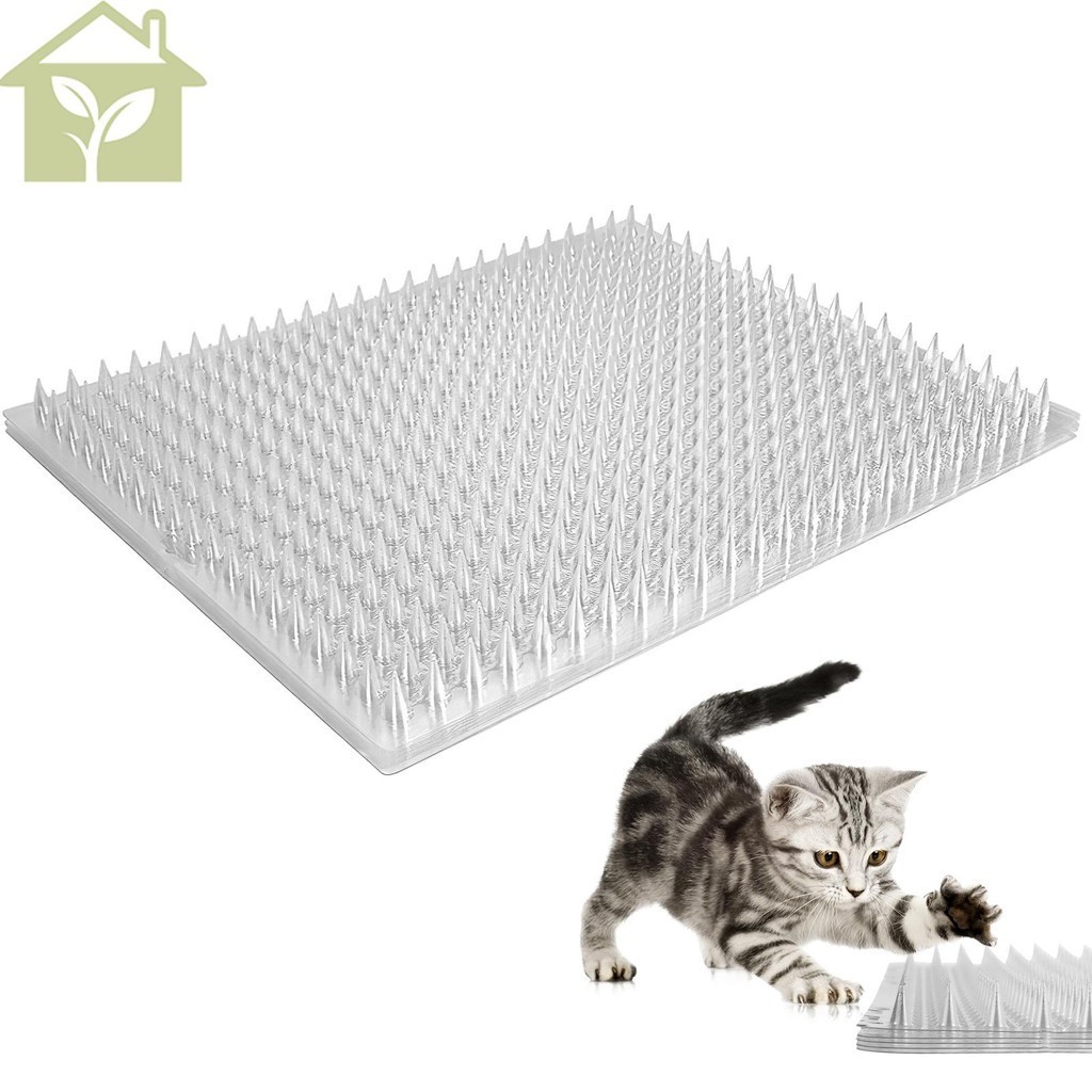 5 Pack Scat Mat for Cats Clear Pet Spike Mats with Spikes to Deter Dogs