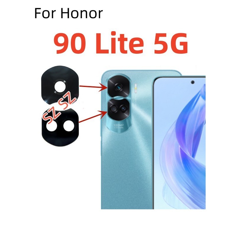 Back Camera Lens For Honor 90 Lite CRT-NX1 Rear Camera Glass Cover ...