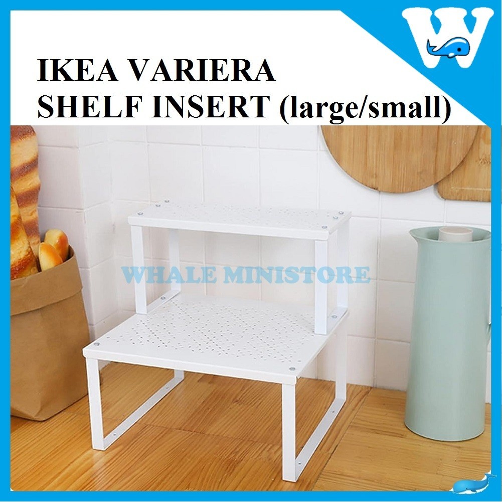 IKEA STACKABLE STEEL SHELF INSERT (LARGE - 32x13cm / SMALL 32x28cm ...