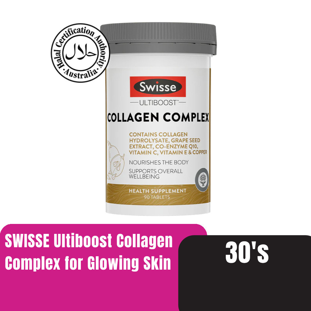 SWISSE Ultiboost Collagen Complex 30's for Glowing Skin with Collagen ...