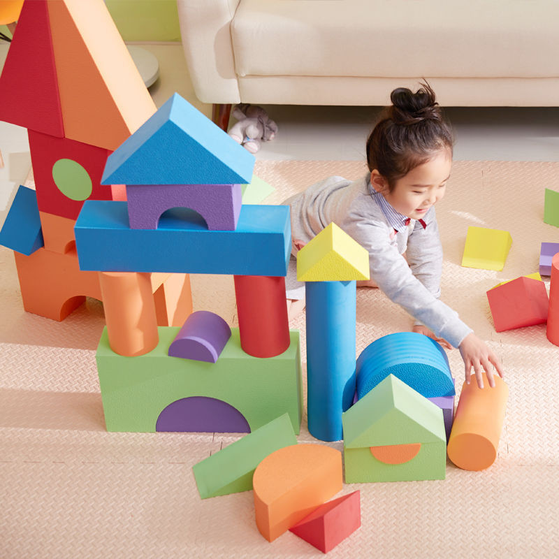 Eva Children's Foam Building Blocks Large Soft Sponge Size Kindergarten — free download