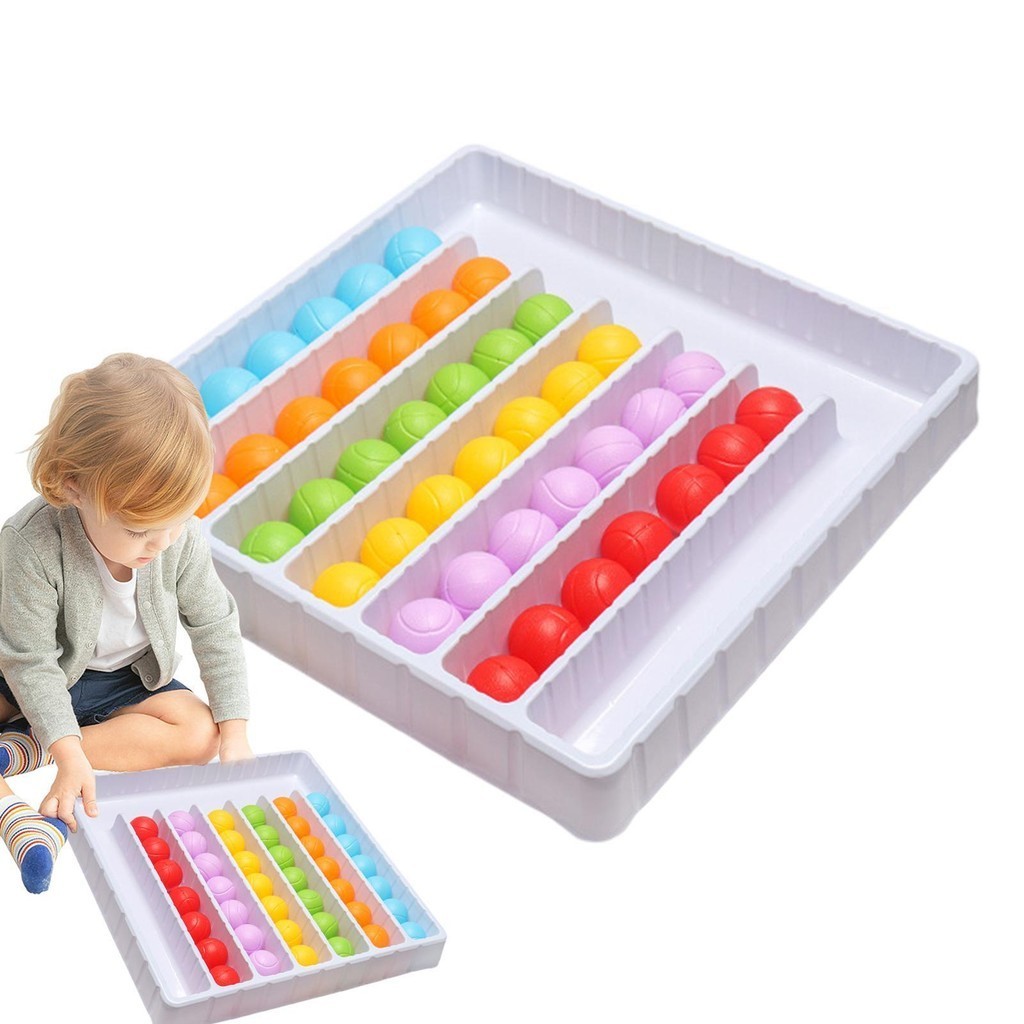 Color Sorting Ball Game Rainbow Balls Sensory Puzzle Game Interactive ...
