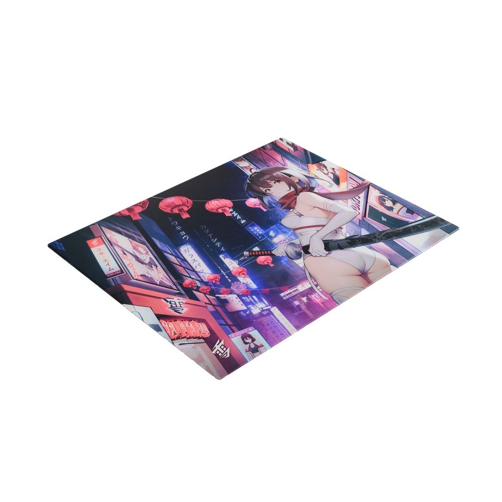 Yuki Aim Katana/Kitsune Glass Mousepad - Limited Edition | Shopee