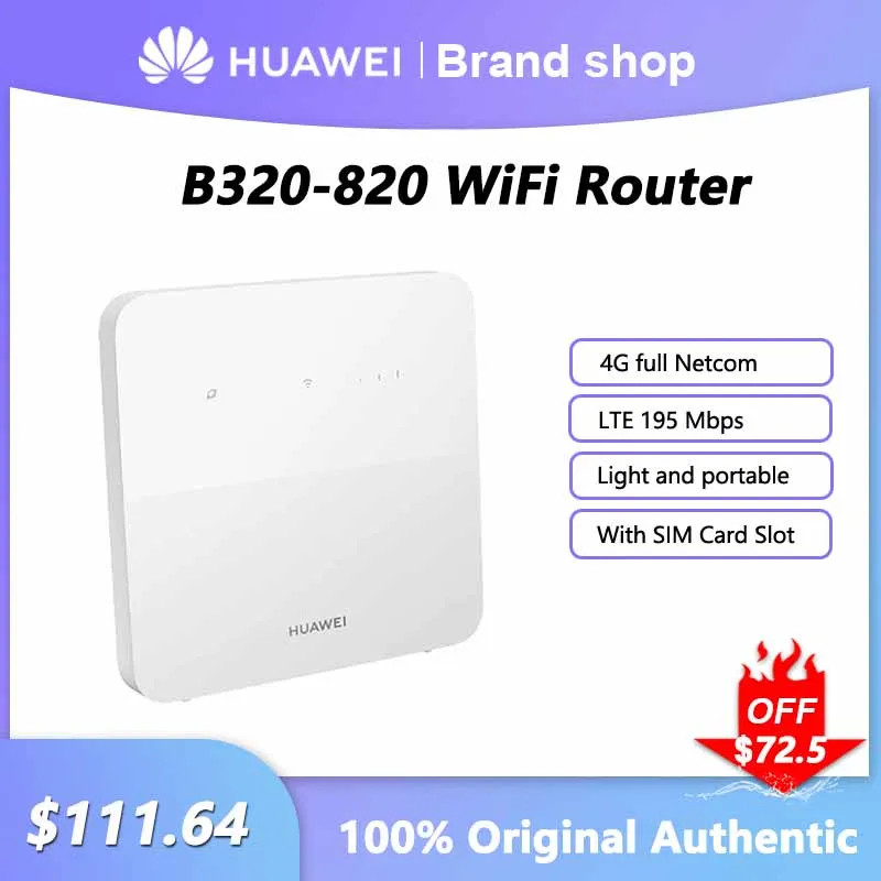 Original HUAWEI B320-820 WiFi Router 4G Full Netcom Network Signal ...