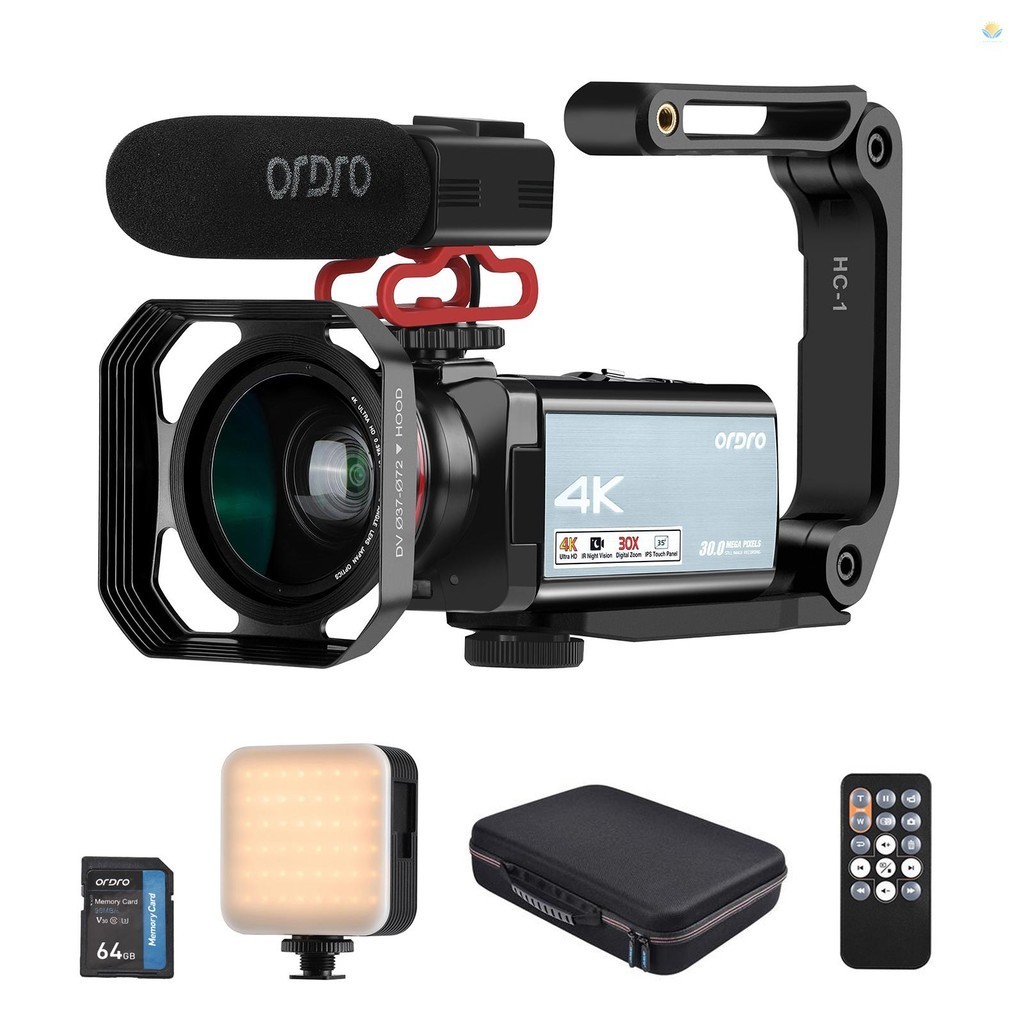 ORDRO HDR-AX10 4K Digital Video Camera WiFi Camcorder DV Recorder 3.5 ...