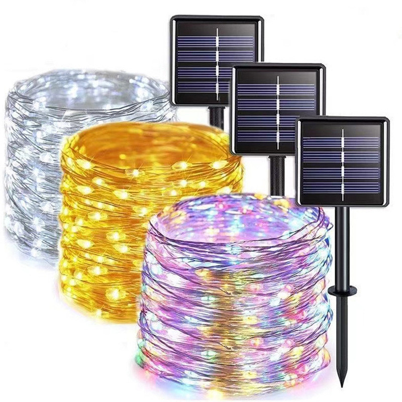300 LED Solar Lights Fairy String Lights Outdoor Waterproof Garden ...
