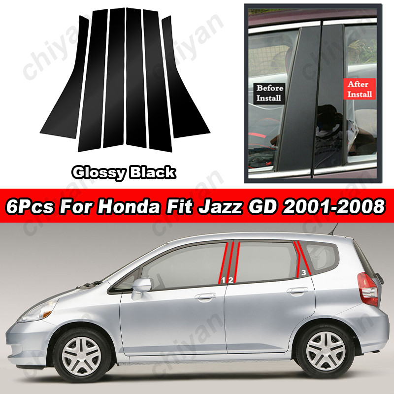 6Pcs For Acura TL 2004 2005 2006 2007-2008 Car Pillar Posts Door