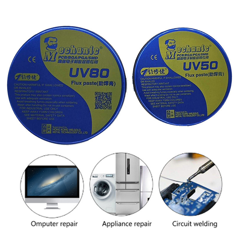 MECHANIC-UV80 UV50 Paste Flux No-Clean Soldering Tin Solder Flux ...